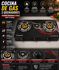 Cocina de gas 3 quemadores